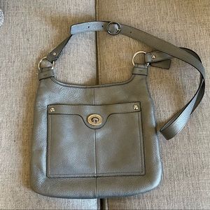 Silver Coach Crossbody Purse